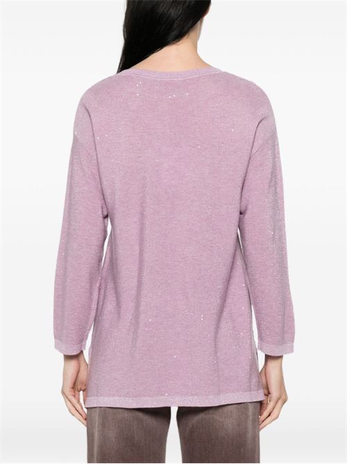 Maglia donna Emme Marella lurex con paillettes lavanda EMME Marella | SABBIA003